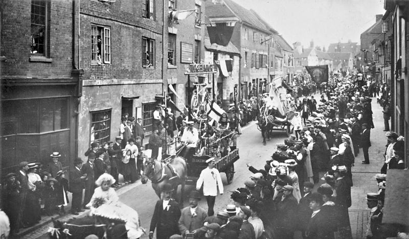 Much Park St Godiva Procession 1907 Much Park St Godiva Procession 1907